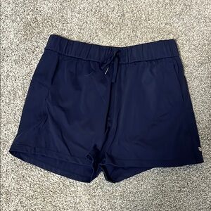 Women's Dark Blue Athletic Shorts